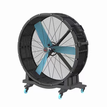 Mobile hand push industrial fan