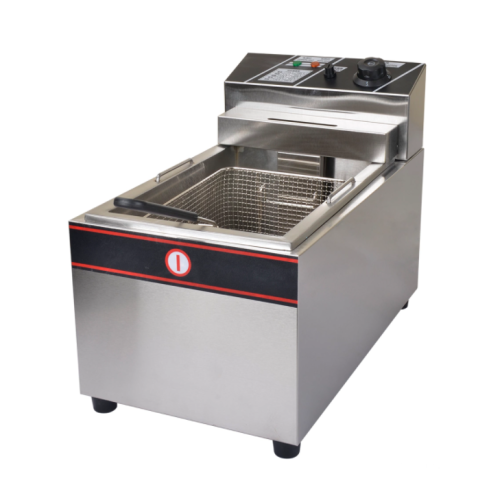 Gas fryer made of stainless steel