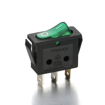 IRS-101-12C Single Pole Square Waterproof Lighted Rocker Switch