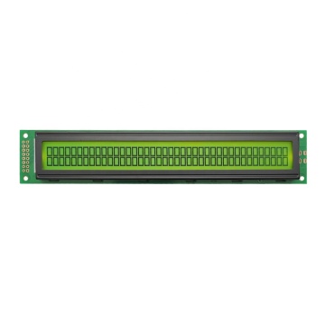 MODULO DI DISPLAY LCD 40x2 GREE GIALLO STN: schermata LCM monocromata a matrice di caratteri