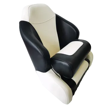 Luxury Heavy Duty Marine Boat Seat - Flip Up Captain Chair