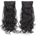 16 Clip in hair extension 1B#