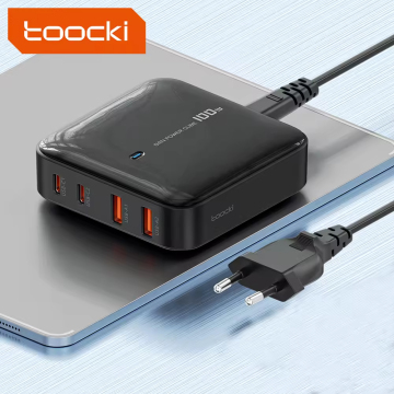 Toocki Wholesale 100W High Power Quick Charging PD 100W GaN Desktop Charger