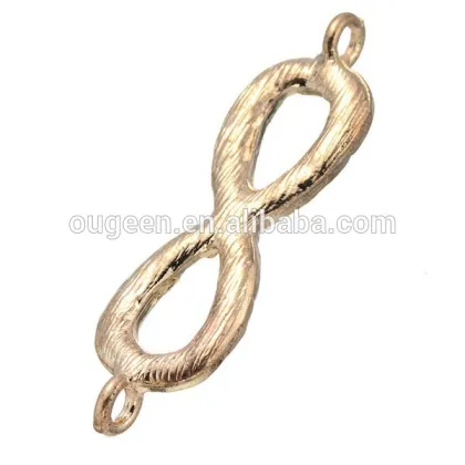 gold plating Jewelry fashion infinity rhinestone alloy pendant infinity