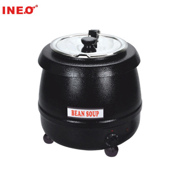 Commercial Black Electric Soup Kettle Warmer