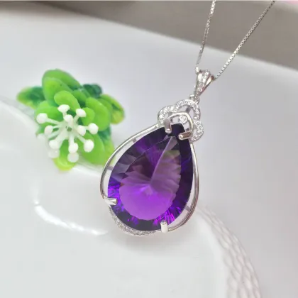 Pear Amethyst Natural AAA Quality Pear Shape Cut