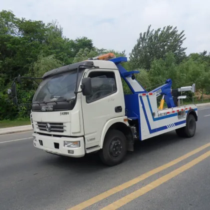 Chinese manufacturing companies 2 axle light duty wrecker truck