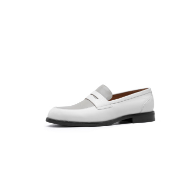 Chaussures en gel pour hommes en cuir de vache