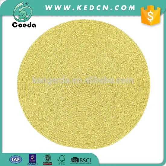 Round Gold Table Placemats