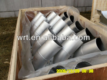 China steel pipe/duct fittings to discharge gas or water