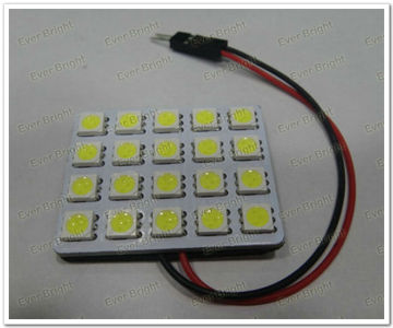 5050 20 SMD Festoon Dome light 20 Led light panel T10 adapters+ Festoon Dome Adapters,t 10 electrical panel led lamps