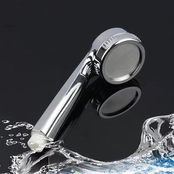 Full Chromed Silver Abs Plastic High Pressure Hand Shower Head