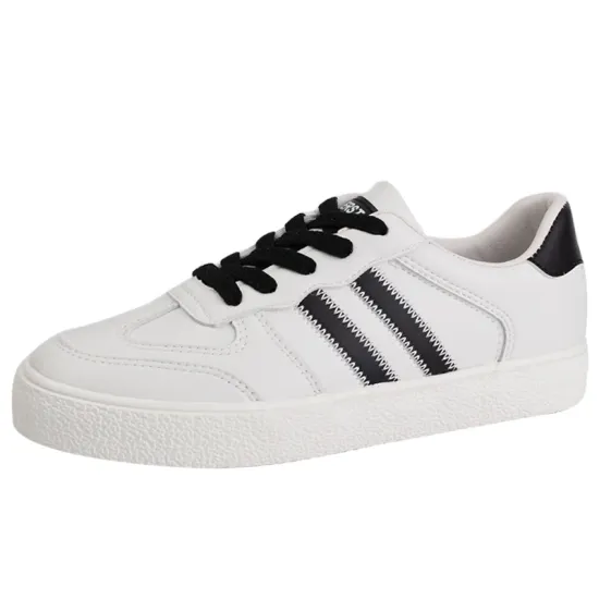 2021 side strap stitching design women vulcanized shoes