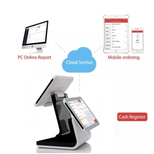 Dual Screen All in one tablet PC Pos