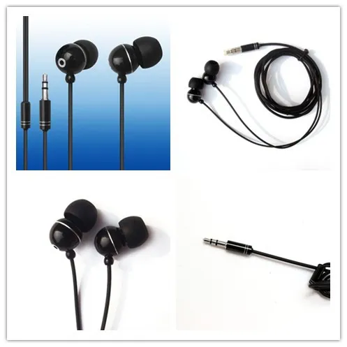 2014Stereo In-Ear Earphone cool hot selling black metal earphone