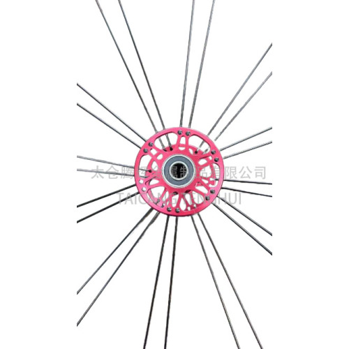 Roda traseira para cadeira de rodas com raios de aço inoxidável