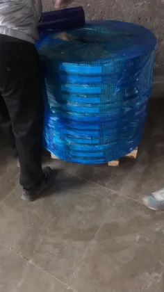 Hardened blue steel strip for putty knife
