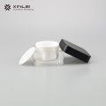 30g Square acrylic cream bottle with black lid