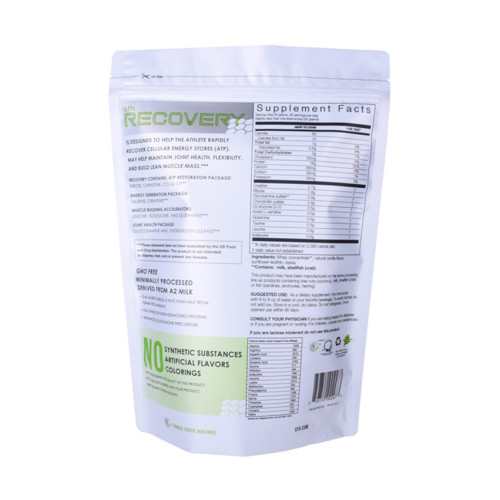 Bolsa de polvo de proteína de suero de pla compostable biodegradable
