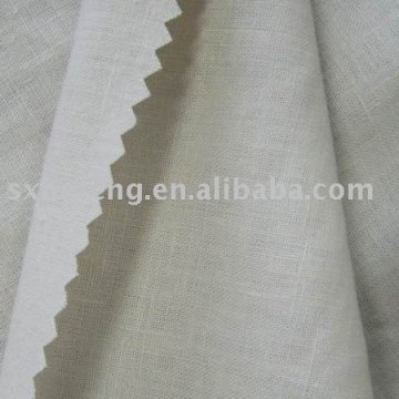 solid dyed linen/polyester/rayon fabric