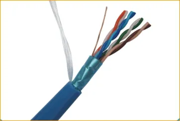 Cat.5 4prs single shielded cable (single-stranded)