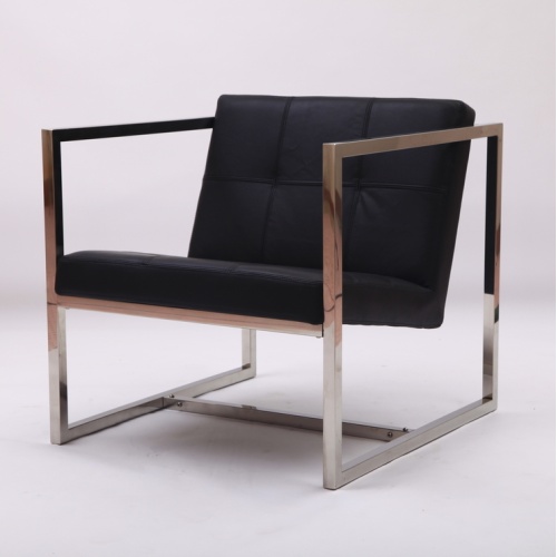 Sillones angles de cuero negro