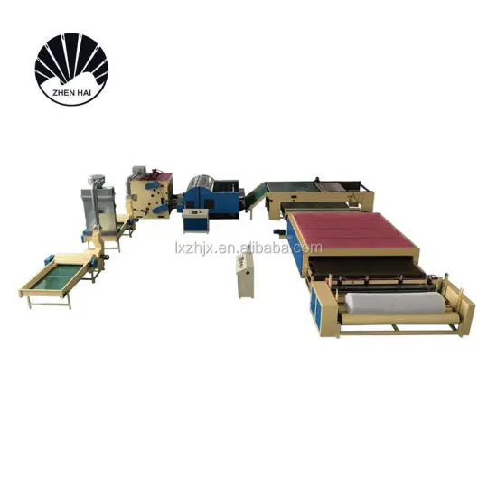 ZHENHAI Sintepon Wadding Making Machine Plant Production Line WJM-3 for Nonwoven Polyester and Low Melt Fibers