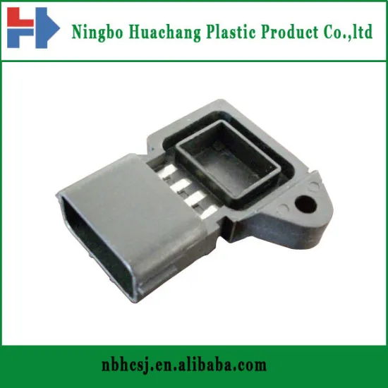 Insert molding for plastic part of sensor/nylon part for sensor.