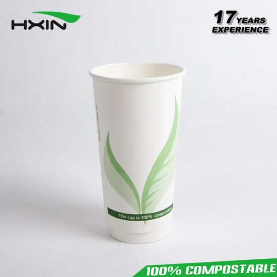 Enviroment friendly PLA double wall paper cup
