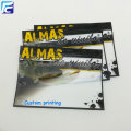 Transparent plastic fishing lure pouch for fishing hooks