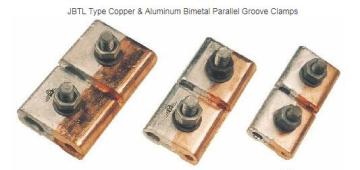 JBTL Copper & Aluminum Bimetal Parallel Groove Clamp