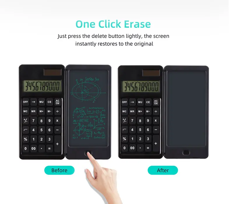 Calculator Writing Tablet