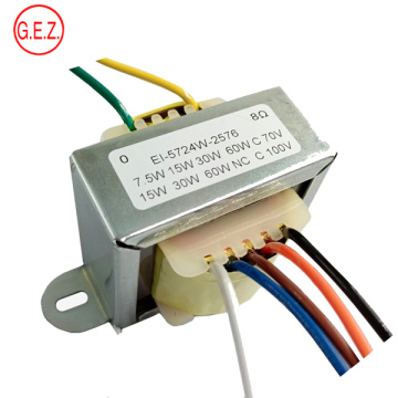 7.5W 15W 30W 60W 8Ohm Audio Transformer