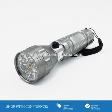 compass on the bottom15 white led and 1 red laser torchs