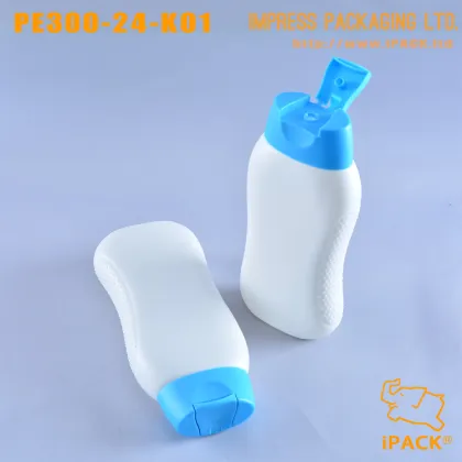 300ml HDPE Plastic Cosmetic Sunscreen Cream Sun Lotion Bottle with Flip Cap