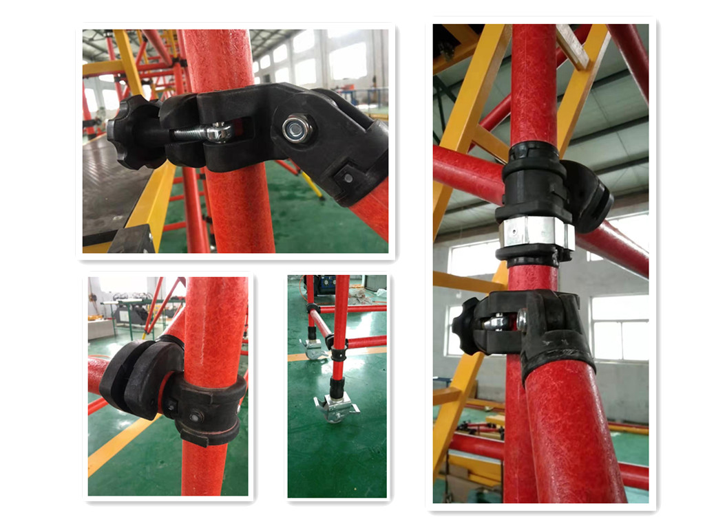 High Voltage Saftey Folding Platform FRP Mobile Scaffolding Insulation Scaffolding