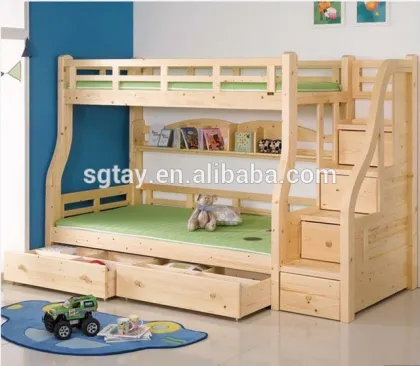 solid wood bed for kids very usefull