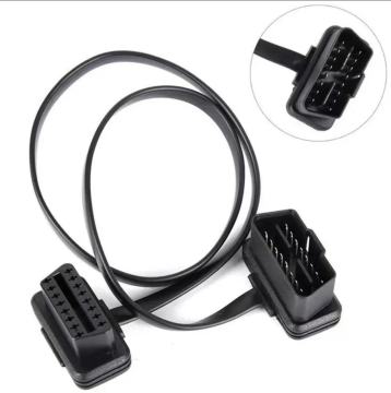 Universal 16Pin OBD2 Extension Cable: 60cm Flat Ribbon for Auto Car Compatibility