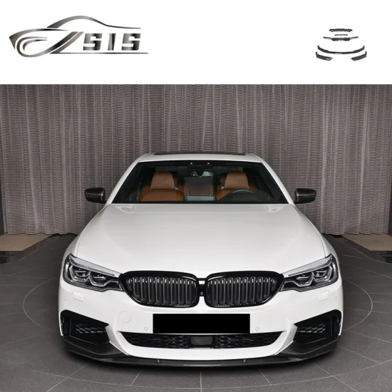 5 Series G30 Carbon Fiber Body Kit - Front Lips, Rear Diffuser, Trunk Spoiler Full Set Accessories