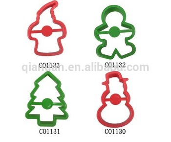 chrismas plastic cookie cutter set