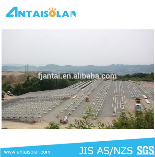 Al 6005-T6 aluminum ground mount bracket for solar power plant