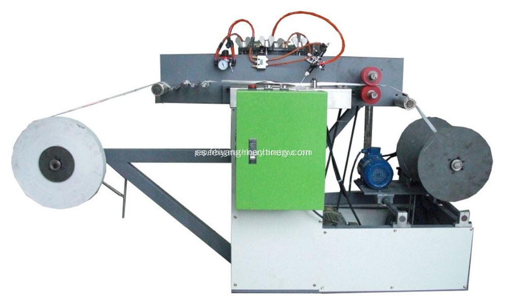 Máquina para fabricar bolsas con asa de bolsa de papel plana