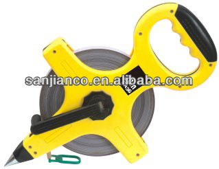 SJIE84131 Retractable fiberglass engineering measuring tape heavy duty measure tape
