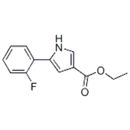 Kwas 1H-pirolo-3-karboksylowy, 5- (2-fluorofenylo) -, ester etylowy CAS 881674-06-2