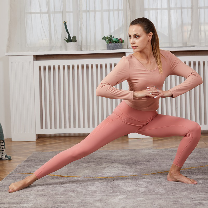 Fitness Yoga Sets Long Sleeve Fitness Women Sportswear