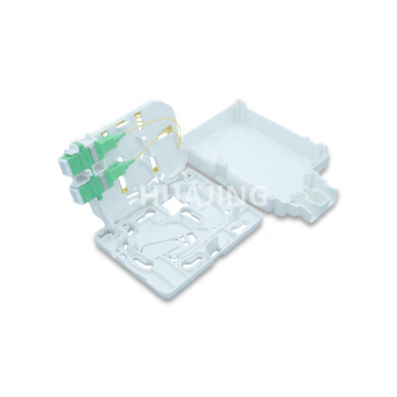 GPMB-E3 Outlet 2-Port Optic FTTH Mini 2-Core Reversible Dustproof Faceplate