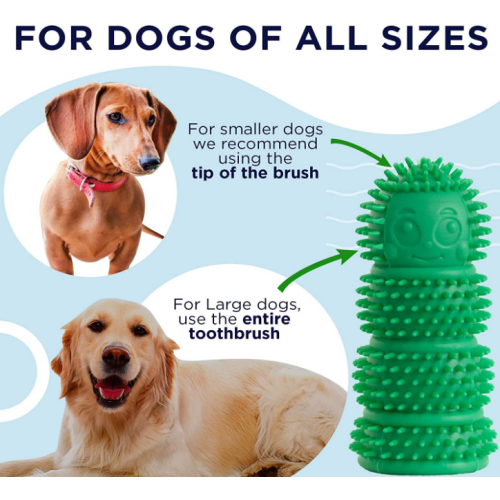 Silicone Toothbrush 360 Bristles for Pets Teeth