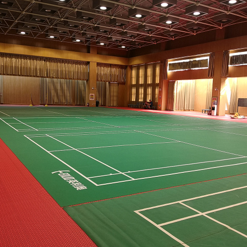 Piso esportivo de PVC de boa qualidade para quadra de badminton