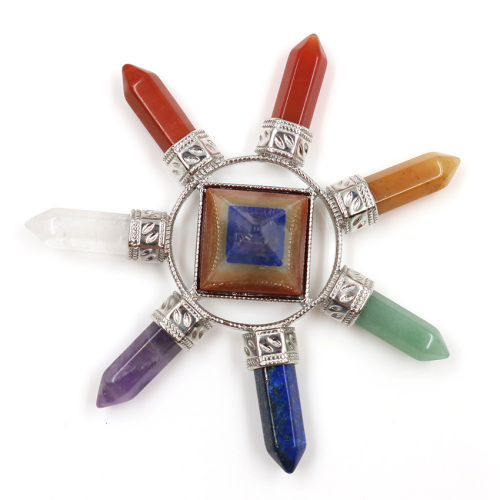 7 color Pyramid Crystal Pendant