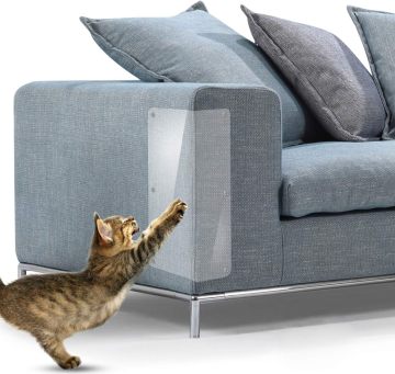 Clear Self-Adhesive Furniture Protector for Cats